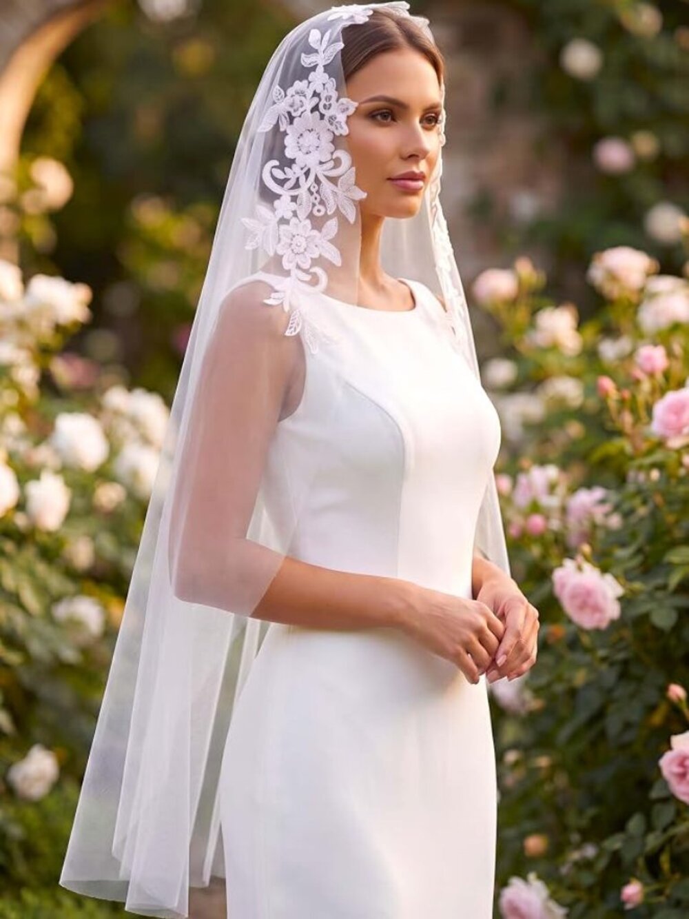 Lace Wedding Veil 1 Tier